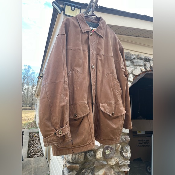 Vintage London Fog Leather Coat - Picture 1 of 12